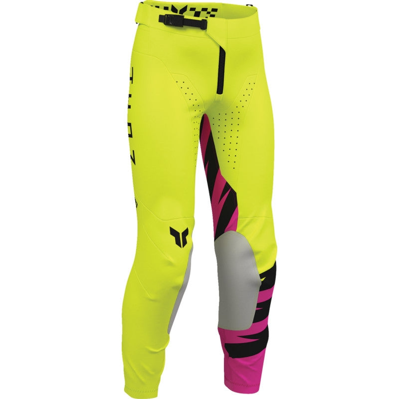 Load image into Gallery viewer, Thor Launchmode Shockie Youth Pants (28, Acid/Fuchsia)
