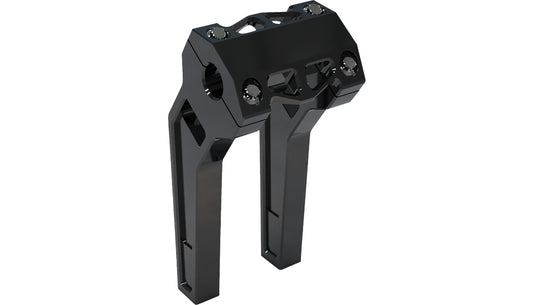 La Choppers LA-7471-08B 1in. Pullback Riser Kit - 8in. - Black Anodized