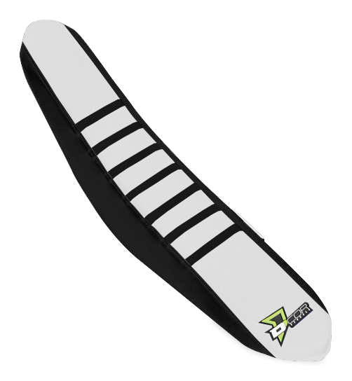 Dcor 30-70-407 Factory Reinforced Seat Cover - Black/White/Black Ribs