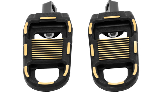 Drag Specialties 1620-2784 Adjustable Male Mount Footpeg - Black/Gold