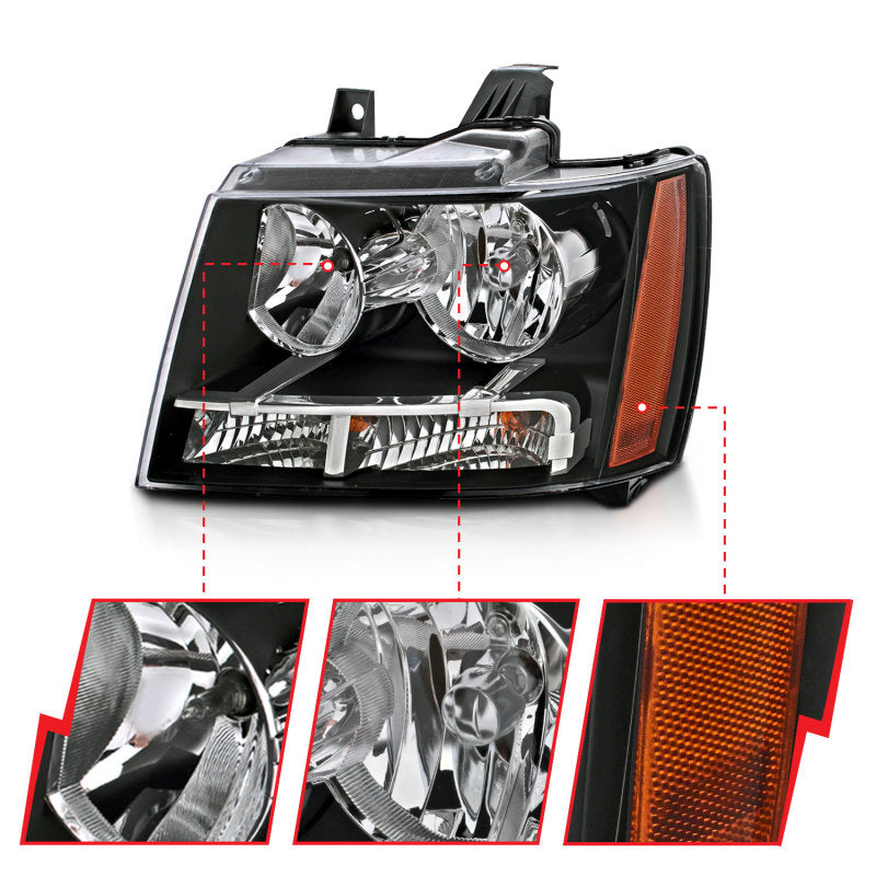 Load image into Gallery viewer, Anzo 111392 ANZ Crystal Headlights
