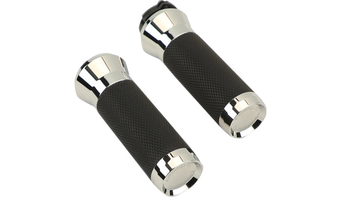 La Choppers LA-7492-01 Grips - Cable - Chrome