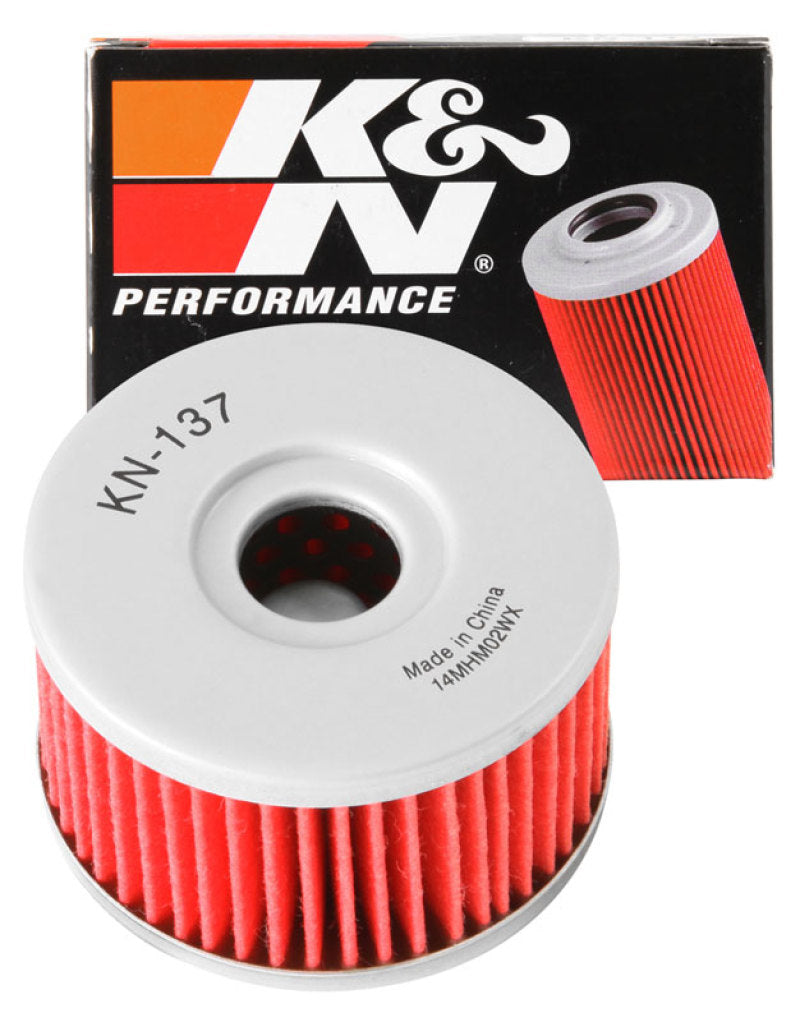 Load image into Gallery viewer, K&amp;N Engineering KN-137 KN Motorcycle Oil Filters

