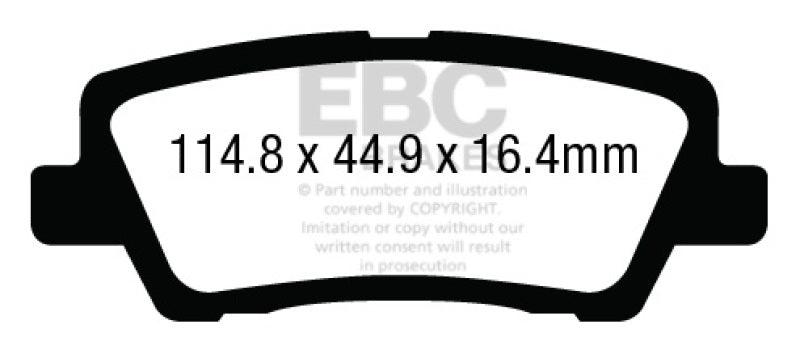 Load image into Gallery viewer, Ebc DP33012C EBC Redstuff Brake Pad Sets
