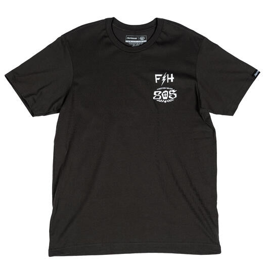 Fasthouse 805 Bar Midweight SS T-Shirt (Small, Heavy Metal)