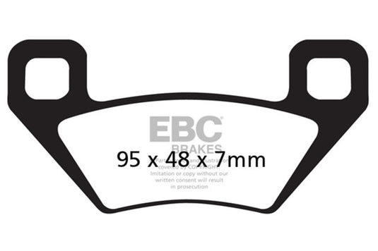 Ebc Powersports FA395R EBC R Sintered Brake Pads