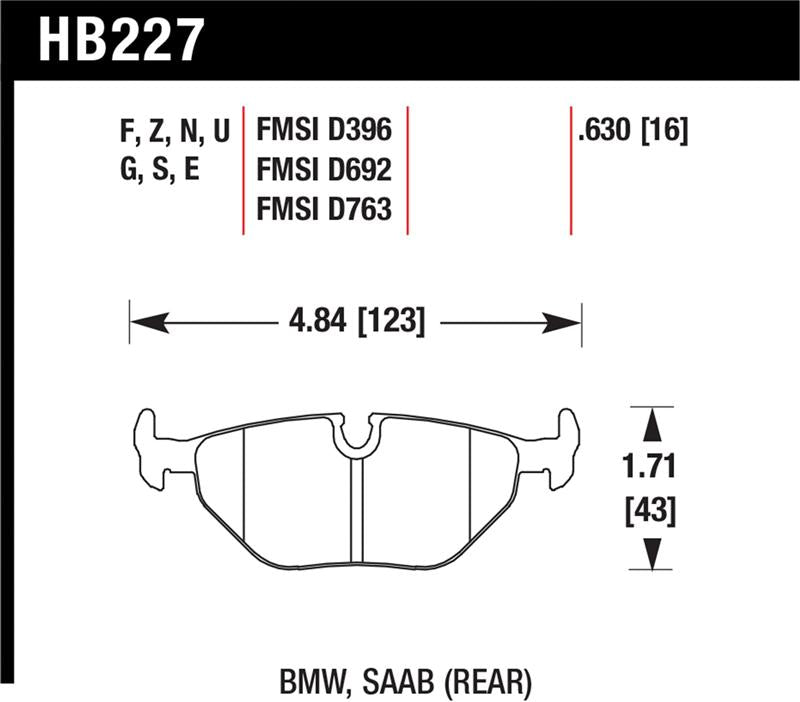 Load image into Gallery viewer, Hawk Performance HB227F.630 HAWK HPS Brake Pad Sets
