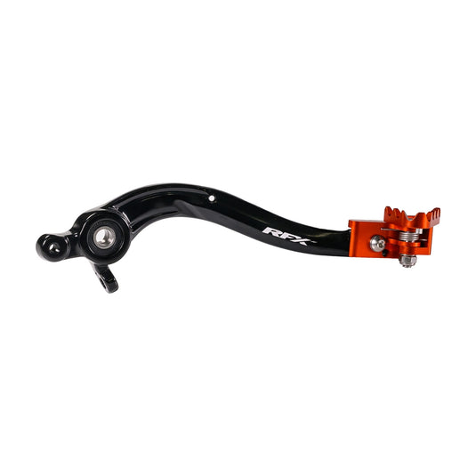 Rfx FXRB 50600 99OR Pro Series Rear Brake Pedal with Folding Tip - Orange