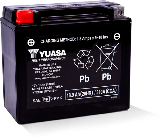 Yuasa Battery YUAM72RBH YSA Maintenance Free Battery