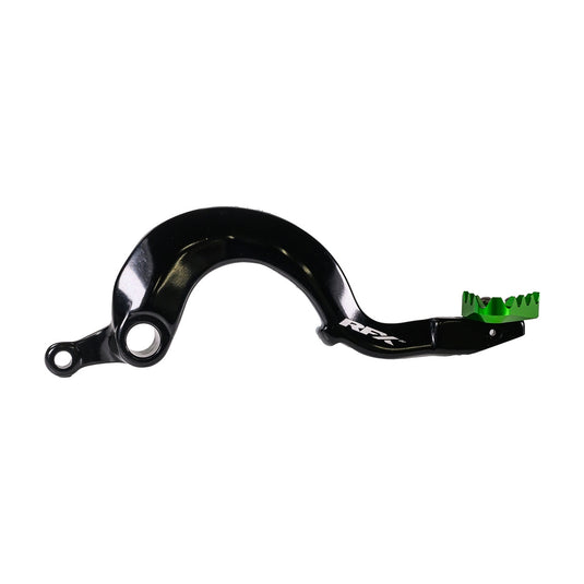 Rfx FXRB 20401 99GN Pro Series Rear Brake Pedal with Solid Tip - Green