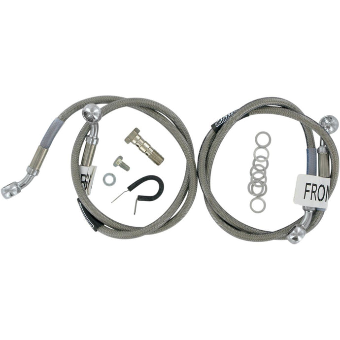 Russell R08344 Cycleflex Brake Line Two-Line Race Kit