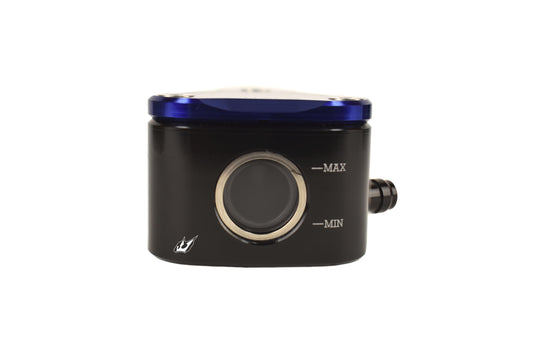 Driven Racing DRRRE-01 BL Halo Fluid Container - Rear Brake/Clutch - Right 8MM Outlet - Blue