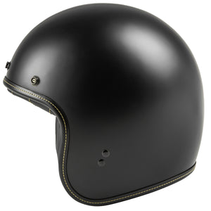 Highway 21 .38 Retro Solid Helmet Matte Black Black