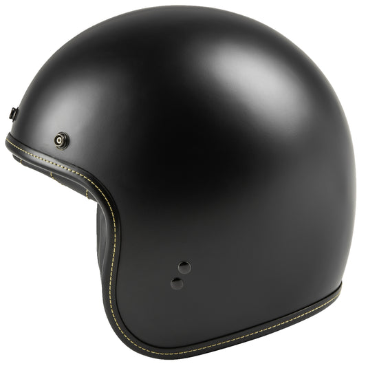 Highway 21 .38 Retro Solid Helmet (X-Small, Matte Black)