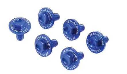 Zeta ZE88-9406 Fork Guard Bolts - Blue