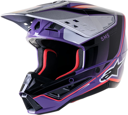 Violet/Black/Silver Glossy