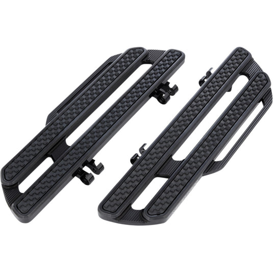 Arlen Ness 410-016 Method Driver Floorboards - Black Anodized