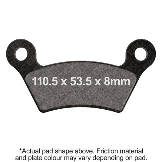 Ebc Powersports FA473V EBC Semi-Sint Vee Brake Pads