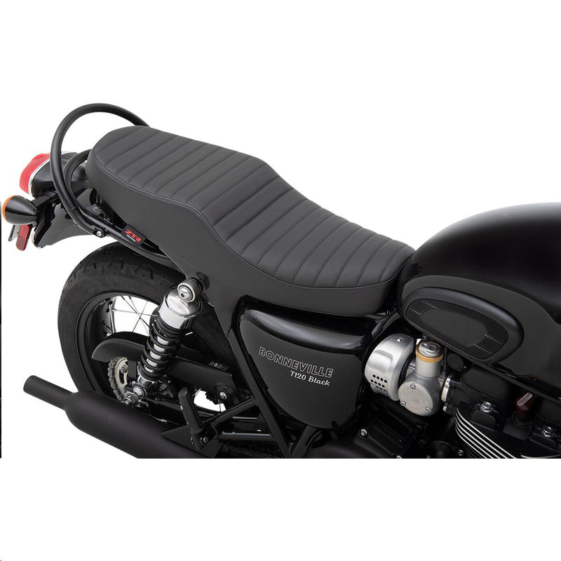 Z1R 0810-2214 Retro-Style Classic Stitch Seat - Black