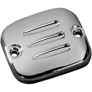Drag Specialties DS-373814 Handlebar Master Cylinder Cover - Groove Chrome