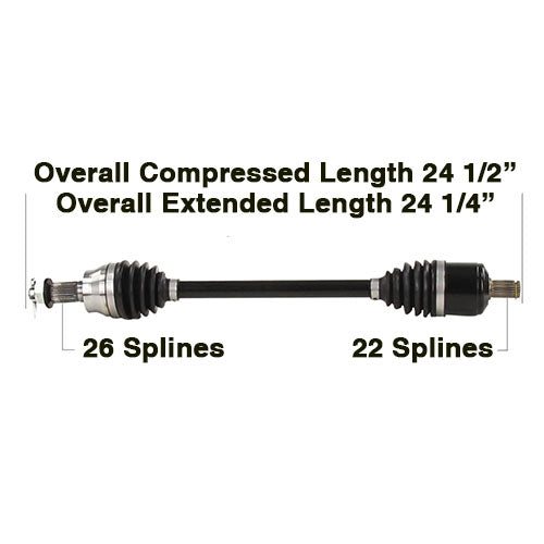 Tytaneum POL-6090HD Heavy Duty CV Axle