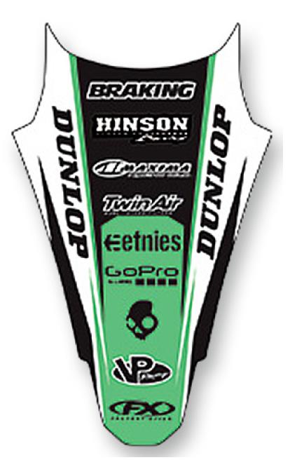 Factory Effex 19-32130 Rear Fender Graphics Kit - Style 16