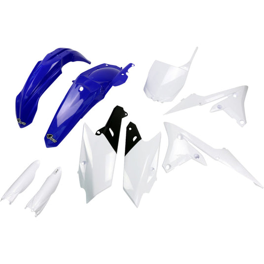 Ufo Plastics YAKIT318F@999 Replacement Plastic Body Kit - OEM Blue/White