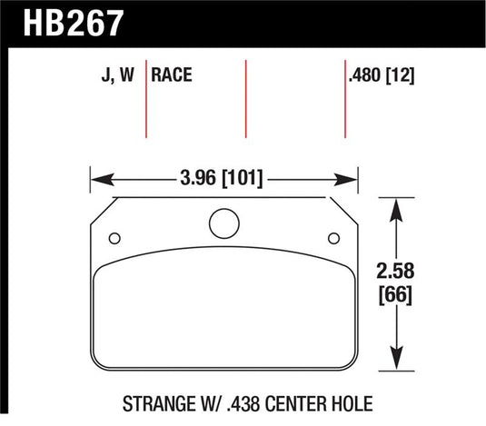 Hawk Performance HB267J.480 HAWK DR-97 Brake Pad Sets