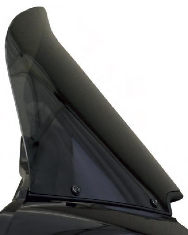 Wind Vest 14in. Windvest Windshield - Light Smoke Tinted