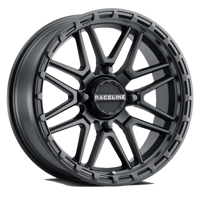 Raceline Wheels A11B-20756-00 A11 Krank XL Wheel - 20x7 - 3.5 + 3.5 Offset - 4/156 - Satin Black