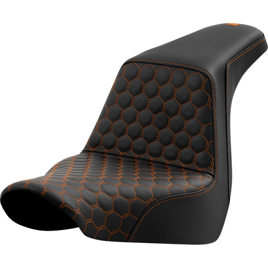 Saddlemen 818-29-17703 Step-Up HC Seat - Orange Stitching