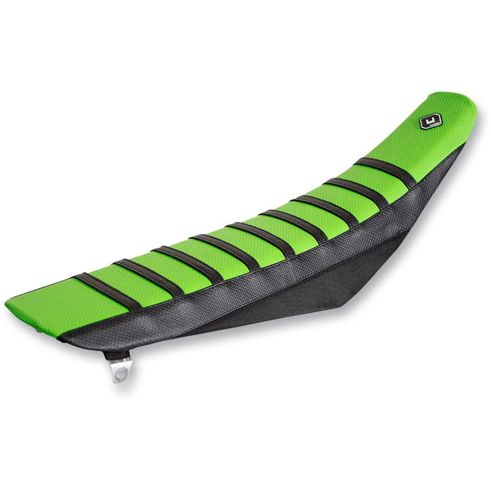 Flu Designs Inc. 25506 Pro Rib Seat Cover - Black/Green/Black