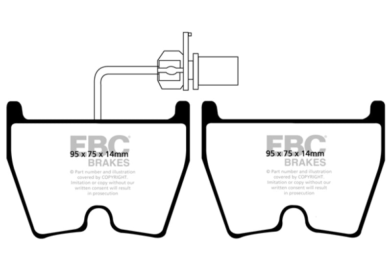 Load image into Gallery viewer, Ebc DP51513NDX EBC Bluestuff Brake Pad Sets
