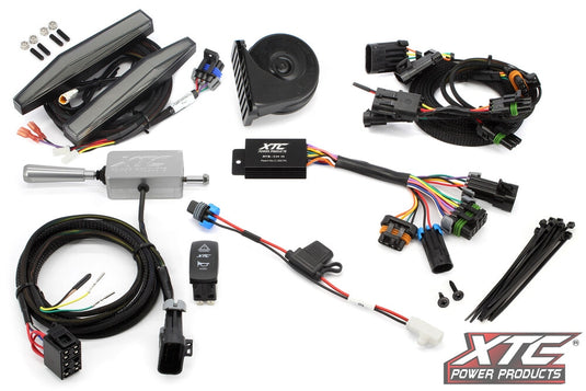 Xtc Power Products ATS-L-CAN-MAVR-DRL Auto Turn Signal Kit - with Billet Lever and Front DRL Lights Can