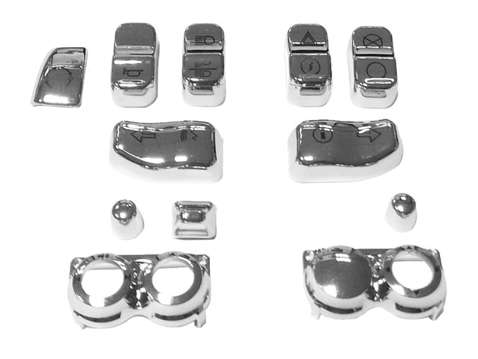 Harddrive 370341 Switch Cap Kit - Chrome/Black