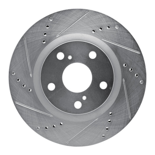 R1 Concepts 631-76080L RNC Brake Rotor - Drill & Slot