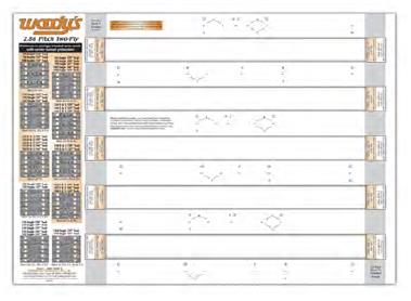 Woodys 286T-TEMP-2 Studding Template