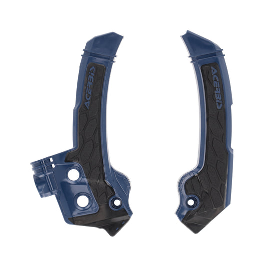 Acerbis 2987271034 X-Grip Frame Protectors - Blue/Black
