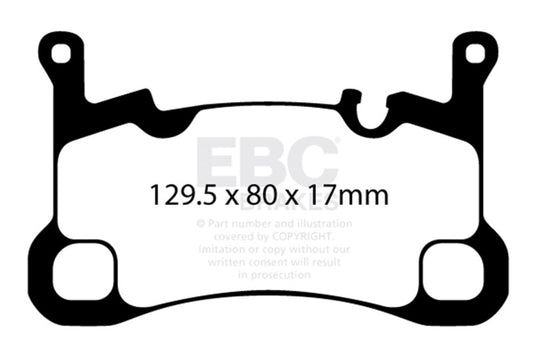 Ebc DP42380R EBC Yellowstuff Brake Pad Sets