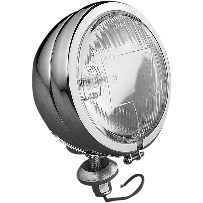 Drag Specialties DS-280010 Late-Style 4 1/2in Halogen Spotlamp - Chrome with Stud Mount