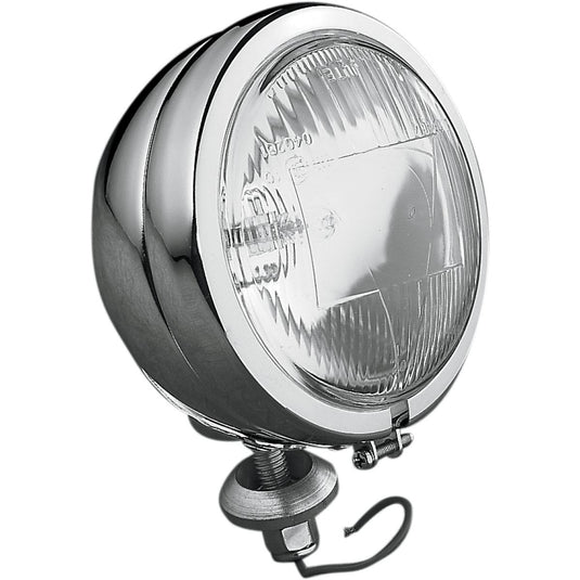 Drag Specialties DS-280010 Late-Style 4 1/2in Halogen Spotlamp - Chrome with Stud Mount