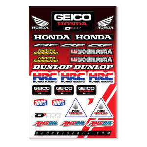 DCOR 40-10-115 Decal Sheet - Geico Honda HRC