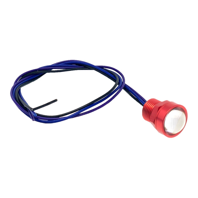 Letric Lighting Co. LLC-RFRS-RA Royal Flush 9/16in. OD. G2 LED - Red with Red/Amber LED (3 Wire)