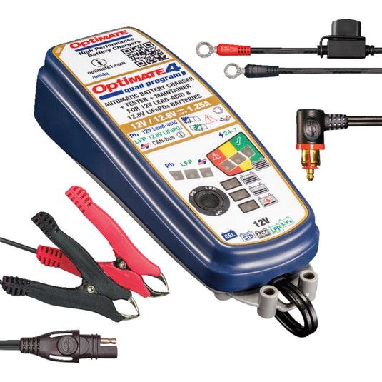 Tecmate TM631PR OptiMatm 4 Quad Program Premium Edition Battery