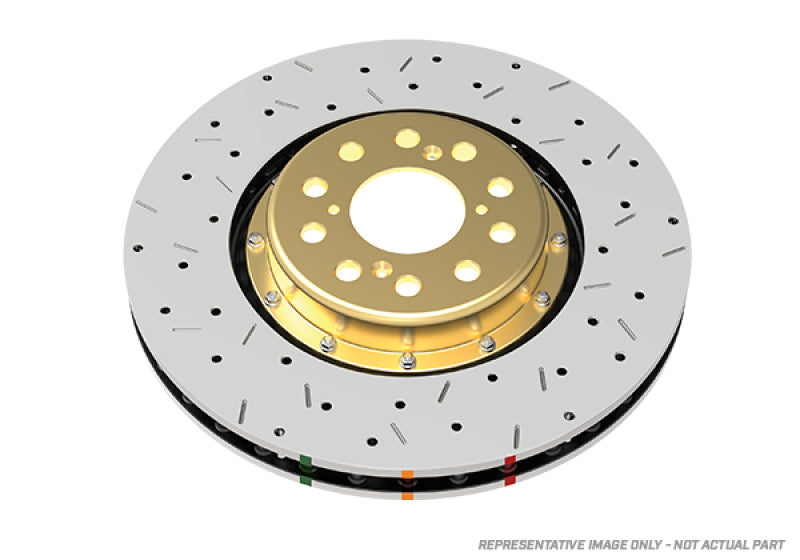 Load image into Gallery viewer, Dba DBA52224V2GLDXS DBA 5000 Slot&amp;Drill Rotors

