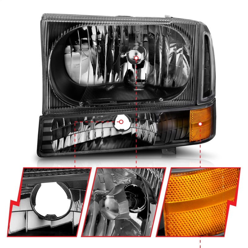 Load image into Gallery viewer, Anzo 111080 ANZ Crystal Headlights
