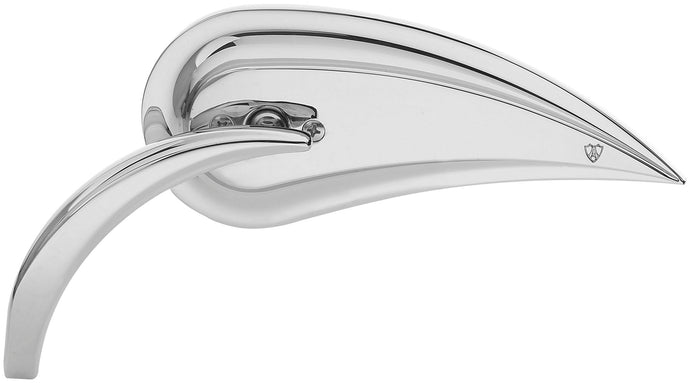 Arlen Ness 13-090 Micro Die-Cast Rad III Teardrop Mirror - Left - Die-Cast Stem - Chrome