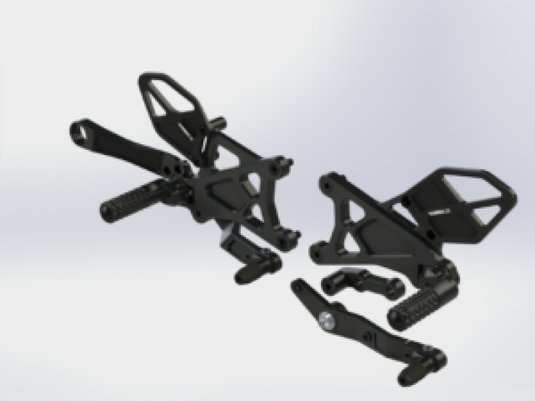 Vortex Racing RS671K VTX Adjustable Rear Sets