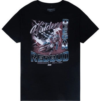 Deegan Apparel Red Bud Shirt (XXX-Large, Black)