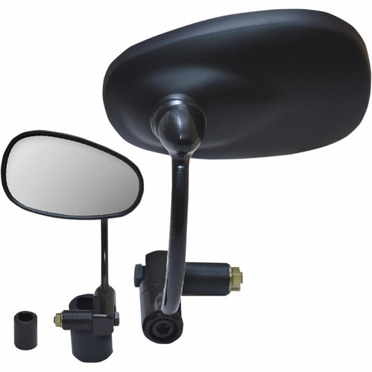 Parts Unlimited 0640-0932 Bar End Mirror - Oval - Black